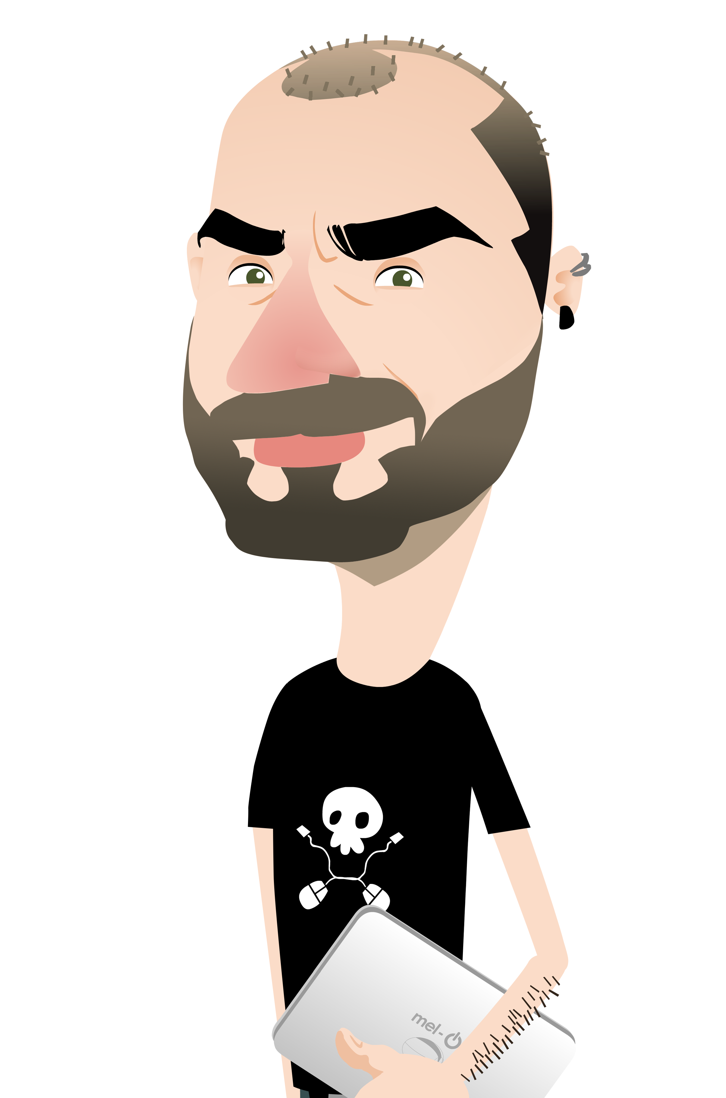 Javier Brea caricature